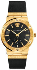  Shop Authentic Versace Greca Black Dial Black Leather Strap Watch for Men - VEVI00220 - Luxxuri