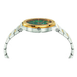  Shop Authentic Versace Hellenyium Quartz Green Dial Silver Steel Strap Watch For Men - VEVK00420 - Luxxuri