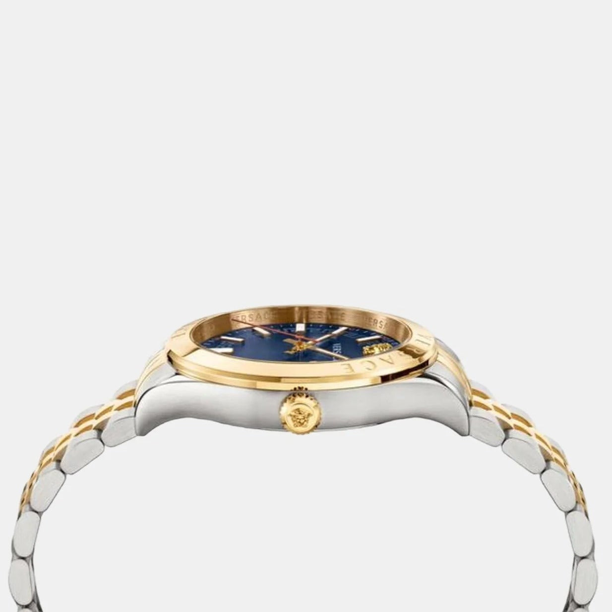  Shop Authentic Versace Hellenyium Quartz Blue Dial Two Tone Steel Strap Watch For Men - VEVK00520 - Luxxuri