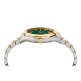  Shop Authentic Versace Hellenium Green Dial Two Tone Steel Strap Watch for Men - VEVK00620 - Luxxuri