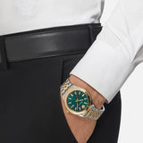  Shop Authentic Versace V-Urban Green Dial Two Tone Steel Strap Watch for Men - VELQ00619 - Luxxuri