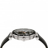  Shop Authentic Versace Greca Sport Quartz Black Dial Black Leather Strap Watch For Men - VEZ300221 - Luxxuri