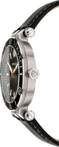  Shop Authentic Versace Greca Sport Quartz Black Dial Black Leather Strap Watch For Men - VEZ300221 - Luxxuri