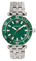  Shop Authentic Versace Greca Sport Quartz Green Dial Silver Steel Strap Watch For Men - VEZ300421 - Luxxuri
