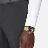  Shop Authentic Versace Greca Sport Quartz Black Dial Gold Steel Strap Watch for Men - VEZ300721 - Luxxuri