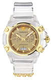  Shop Authentic Versace Icon Active Chronograph Gold Dial White Silicone Strap Watch for Men - VEZ700121 - Luxxuri