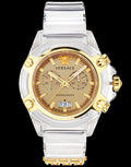  Shop Authentic Versace Icon Active Chronograph Gold Dial White Silicone Strap Watch for Men - VEZ700121 - Luxxuri
