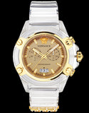  Shop Authentic Versace Icon Active Chronograph Gold Dial White Silicone Strap Watch for Men - VEZ700121 - Luxxuri