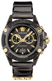 Shop Authentic Versace Icon Active Chronograph Black Dial Black Steel Strap Watch for Men - VEZ700421 - Luxxuri