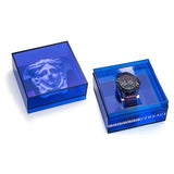  Shop Authentic Versace Icon Active Chronograph Black Dial Purple Rubber Strap Watch For Men - VEZ701423 - Luxxuri