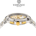  Shop Authentic Versace Greca Chronograph White Dial Two Tone Steel Strap Watch For Men - VEZ900321 - Luxxuri