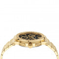  Shop Authentic Versace Greca Chronograph Black Dial Gold Steel Strap Watch For Men - VEZ900421 - Luxxuri