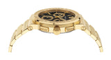  Shop Authentic Versace Greca Chronograph Black Dial Gold Steel Strap Watch For Men - VEZ900421 - Luxxuri