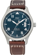  Shop Authentic IWC Pilots Watch Mark XVII Edition Le Petit Prince Blue Dial Brown Leather Strap Watch for Men - IW326506 - Luxxuri