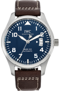  Shop Authentic IWC Pilots Watch Mark XVII Edition Le Petit Prince Blue Dial Brown Leather Strap Watch for Men - IW326506 - Luxxuri