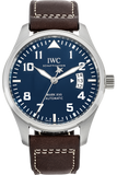  Shop Authentic IWC Pilots Watch Mark XVII Edition Le Petit Prince Blue Dial Brown Leather Strap Watch for Men - IW326506 - Luxxuri