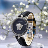  Shop Authentic Versace Palazzo Empire Black Dial Black Leather Strap Watch for Women - VCO060017 - Luxxuri