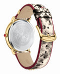 Versace V Circle Quartz White Dial Brown Leather Strap Watch For Women - VBP08017