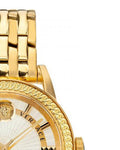  Shop Authentic Versace Code Quartz Silver Dial Gold Steel Strap Watch For Men - VEPO00420 - Luxxuri