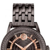  Shop Authentic Versace Viamond Quartz Black Dial Grey Steel Strap Watch For Men - VEPO00520 - Luxxuri