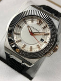  Shop Authentic Versace Chain Reaction Quartz White Dial Black Rubber Strap Watch for Men - VEDY00219 - Luxxuri