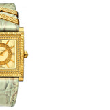  Shop Authentic Versace DV-25 Gold Dial Off White Leather Strap Watch for Women - VQF030015 - Luxxuri