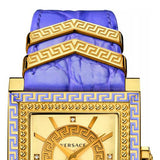  Shop Authentic Versace Day Glam Chronograph Gold Dial Purple Leather Strap Watch for Women - VQF040015 - Luxxuri