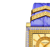  Shop Authentic Versace Day Glam Chronograph Gold Dial Purple Leather Strap Watch for Women - VQF040015 - Luxxuri
