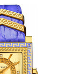  Shop Authentic Versace Day Glam Chronograph Gold Dial Purple Leather Strap Watch for Women - VQF040015 - Luxxuri