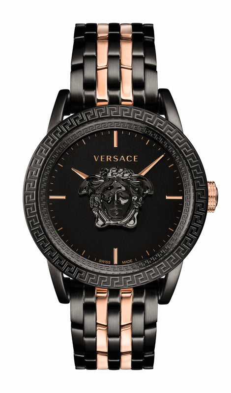  Shop Authentic Versace Palazzo Empire Black Dial Two Tone Steel Strap Watch for Men - VERD00618 - Luxxuri