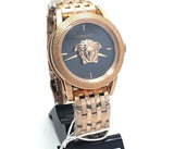  Shop Authentic Versace Palazzo Empire Black Dial Rose Gold Steel Strap Watch for Men - VERD00718 - Luxxuri