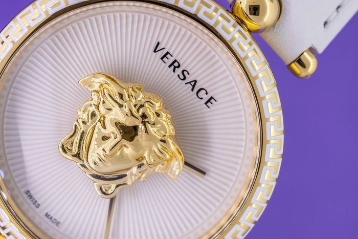  Shop Authentic Versace Palazzo Empire White Dial White Leather Strap Watch for Women - VCO040017 - Luxxuri