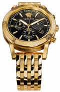  Shop Authentic Versace Sport Tech Chronograph Black Dial Gold Steel Strap Watch for Men - VELT00419 - Luxxuri