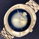  Shop Authentic Versace Shadov Quartz Gold Dial Gold Steel Strap Watch for Women - VEBM00618 - Luxxuri