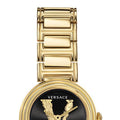 Shop Authentic Versace V Virtus Quartz Black Dial Gold Steel Strap Watch For Women - VET300121 - Luxxuri