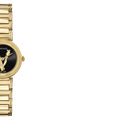  Shop Authentic Versace V Virtus Quartz Black Dial Gold Steel Strap Watch For Women - VET300121 - Luxxuri
