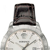  Shop Authentic Versace Univers White Dial Brown Leather Strap Watch for Men - VEBK00118 - Luxxuri