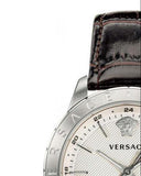  Shop Authentic Versace Univers White Dial Brown Leather Strap Watch for Men - VEBK00118 - Luxxuri