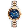  Shop Authentic Versace Hellenyium GMT Blue Dial Two Tone Steel Strap Watch for Men - V11060017 - Luxxuri