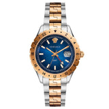  Shop Authentic Versace Hellenyium GMT Blue Dial Two Tone Steel Strap Watch for Men - V11060017 - Luxxuri