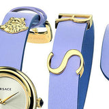  Shop Authentic Versace V-Flare Silver Dial Purple Leather Strap Watch for Women - VEBN00318 - Luxxuri