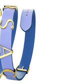 Versace V-Flare Silver Dial Purple Leather Strap Watch for Women - VEBN00318