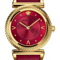  Shop Authentic Versace V-Motif Red Dial Red Leather Strap Watch for Women - VERE00418 - Luxxuri