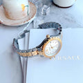  Shop Authentic Versace Hellenyium Silver Dial Two Tone Steel Strap Watch for Women - V12030015 - Luxxuri