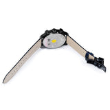  Shop Authentic Versace V-Ray Chronograph Quartz Blue Dial Black Leather Strap Watch For Men - VEDB00418 - Luxxuri