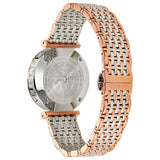  Shop Authentic Versace V-Twist White Dial Two Tone Mesh Bracelet Watch for Women - VELS00719 - Luxxuri