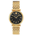  Shop Authentic Versace V-Twist Black Dial Gold Mesh Bracelet Watch for Women - VELS00819 - Luxxuri