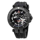  Shop Authentic Versace V-Race Diver Black Dial Black Rubber Strap Watch for Men - VAB050016 - Luxxuri