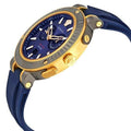  Shop Authentic Versace V Extreme Chronograph Blue & Gold Tone Dial Blue Rubber Strap Watch for Men - VCN010017 - Luxxuri
