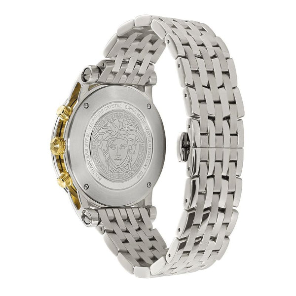  Shop Authentic Versace Sport Tech Chronograph Blue Dial Silver Steel Strap Watch for Men - VELT00219 - Luxxuri